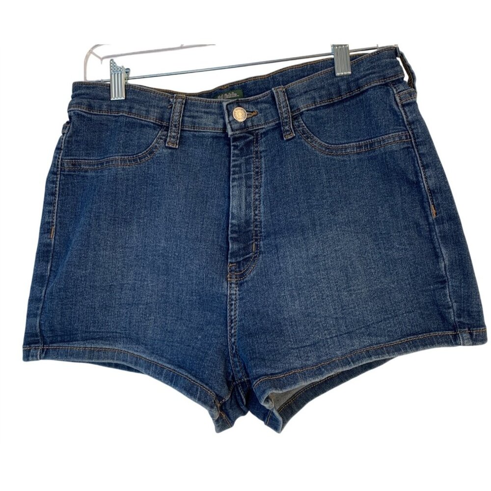 Wild Fable Womens High-Rise Denim Shorts Size 12/31 Blue Cotton Blend  9046
